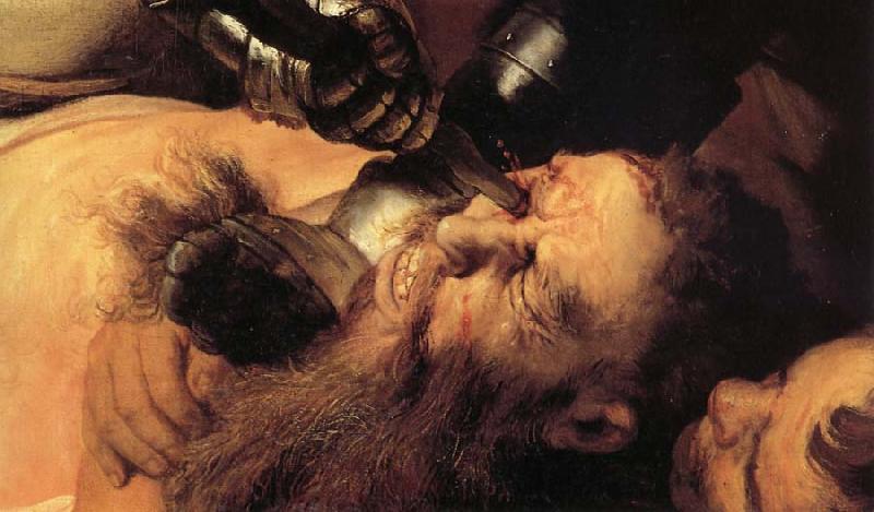 Rembrandt van rijn Details of the Blinding of Samson Sweden oil painting art